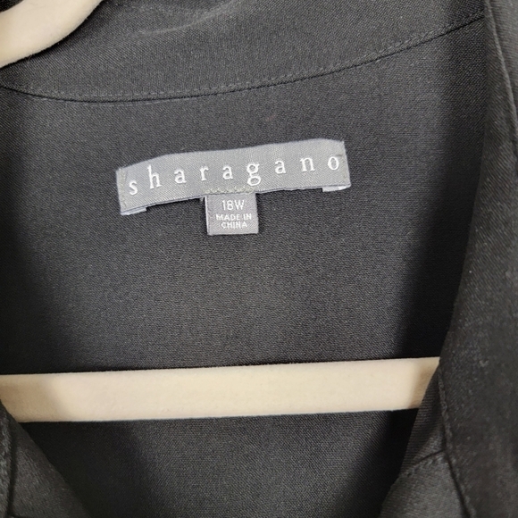 Sharagano Black Button-Down Dress NWOT #2629 - Picture 6 of 13